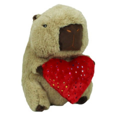 м`яка іграшка Копиця Капібара з серцем 24см.  00173-85
