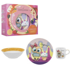 набір дитячого посуду Limited Edition Sweet Owl  3 предм. в кор.  YF6027