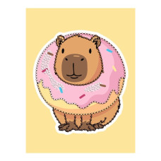 алмазна мозаїка Ідейка 15х20см. "Солодкий капібара" без підрамника  AMV1221