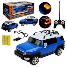 машина р/к Powermotors Toyota FJ Cruiser, акум., світло, в кор. 26,5х14х10,5см.  РМ2407 BLUE  (24)