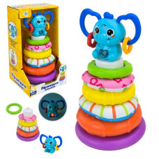 пірамідка 23х13х13см., кільця тканеві та пласт., на бат. в кор. 15,5х14,1х26,8см.  PL-724-85 (18/36)