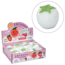 іграшка-антистрес полуниця 7см., змінює колір на сонці, 12шт. в диспл. 22,5х18х6,5см.  MS 4300 (144)