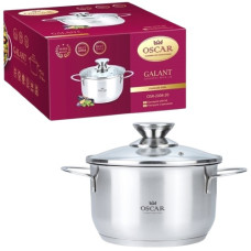 каструля Oscar Galant нержав. зі скляною кришкою 20см.  OSR-2004-20