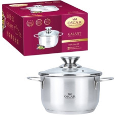 каструля Oscar Galant нержав. зі скляною кришкою 24см.  OSR-2004-24