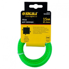ліска для тримера Сигма кручений квадрат d-1,6мм. 15м.  5616021