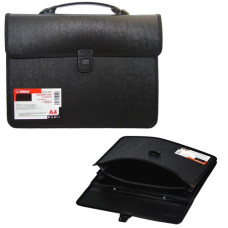 портфель Norma пласт. А4 2 від. чорний РР  5054  (15/60)