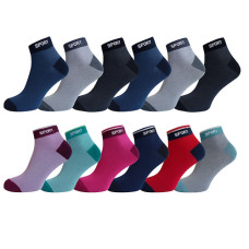 шкарпетки жіночі бавовна середні, стандартне плетіння, в ас-ті  (12)