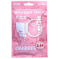 зарядний пристрій Remax Kiddy Series 2,4A RP-Charger Set + кабель Lightning  U95