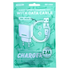 зарядний пристрій Remax Kiddy Series 2,4A RP-Charger Set + кабель micro  U95