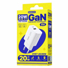 зарядний пристрій Remax GaN Fast Charging Charger A+C  U187-AC20W