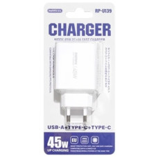 зарядний пристрій Remax Kiddy Series 45W 2C+1A Fast Charge  RP-U139