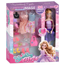 лялька із вбранням 29см., шарнірна, взуття, аксесуари, 2 сукні, в кор. 30х35х5см.  DSJ858-4  (30)