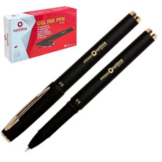 ручка Optima Prima гелева 0,5мм. чорна  О15638-01  (12/144/1728)