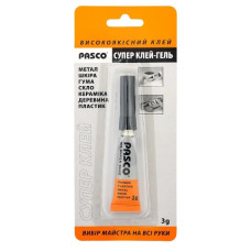 клей Pasco  3мл. гелевий на блістері  C-007-2  (24/576)