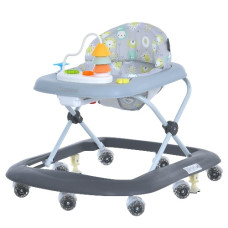 ходунки муз., 8 колес, стопор, на батар., сірі  ME 1217 PYRAMID Gray  (1)