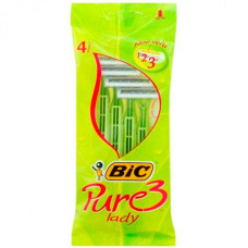 станок для гоління BIC Pure 3 Lady (зелений) набір 4шт., ціна за набір  (20)