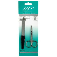 манік. набір ножиці + пилка для нігтів на бліст.   84-60  (12/600)