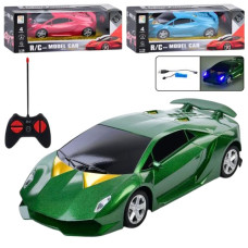 машина р/к 25см., акум., світло, гум. кол., USB-зар., в кор. 34х13х15см.  5007Е  (18)