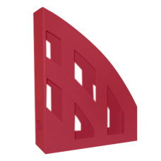 лоток для паперу вертик. ЛВ-01 пластмас. на 1 відділ. (КІП) темно-червоний  (14)