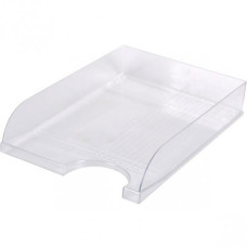 лоток для паперу горизонт. ЛГ-04 пластмас. на 1 відділ. (КІП) прозорий  (16)