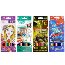 олівці кольор. It`s cool 12кол. карт. уп. заточ.  215/12  (12/240)