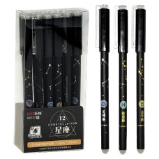 ручка K9737 "пиши-витирай" гелева синя 0,5мм.  (12/144/2304)