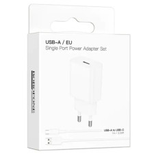 зарядний пристрій Borofone Lemi на 1 USB + шнур Type-C  BA110A