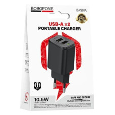 зарядний пристрій Borofone Star на 2 USB  BAS81A