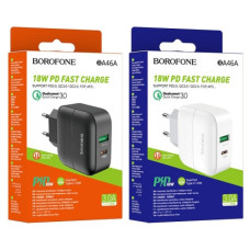 зарядний пристрій Borofone Premium PD + QC3.0 18W  BA46A