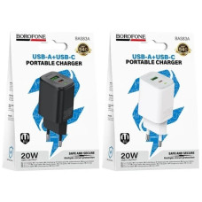 зарядний пристрій Borofone Star PD20W + QC3.0  BAS83A