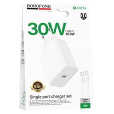 зарядний пристрій Borofone Stellar single PD30W  BA107A