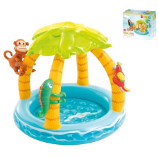 басейн дитячий "Тропічний острів" 120х86см., 45л., з навісом, від 1 року, в кор.  58417 NP  (6)