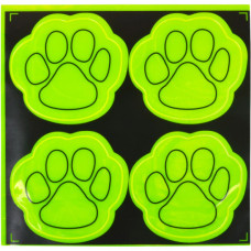 наліпки світловідбивні "Лапа" 7см. 4шт. на бліст. 14,5х14,5см.  127/90306  (2000)