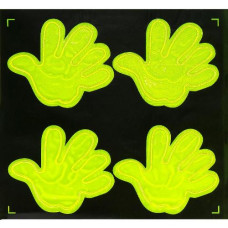 наліпки світловідбивні "Рука" 7см. 4шт. на бліст.  130/106336  (2000)
