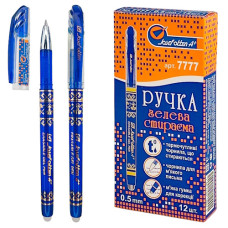 ручка J.Otten 7777 "пиши-витирай" гелева синя 0,5мм.  (12/144/1728)