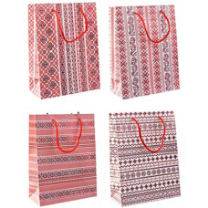 пакет подар. паперовий 31х40х12см. "Вишиванка"  5737-L  (12/360)