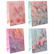 пакет подар. паперовий 31х40х12см. "Метелики"  5805-L  (12/360)