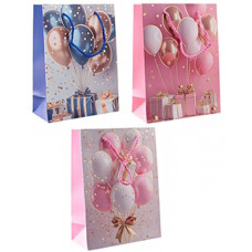 пакет подар. паперовий 31х40х12см. "Повітряні кульки"  4195-L  (12/360)