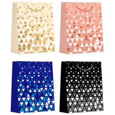 пакет подар. паперовий 31х40х12см. "Трикутники"  5690-L  (12/360)