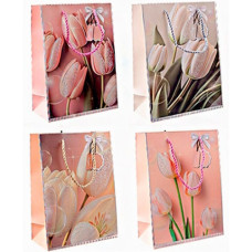 пакет подар. паперовий 31х40х12см. "Тюльпани"  6115-L  (12/360)