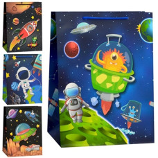 пакет подар. паперовий 31х40х12см. "Космос"  9674-L  (12/360)