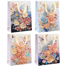 пакет подар. паперовий 31х42х12см. "Об`ємні квіти"  4-59-L  (12/360)