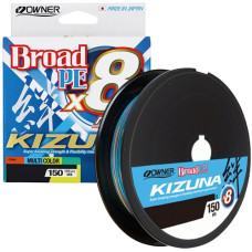 шнур Owner Kizuna Broad PEx8 150м. 0,10мм. 4,1кг. Multi Color  56119-010