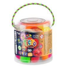 набір д/творч. Danko toys "Тісто для ліплення Fluoric" в тубі 12кол.  TMD-FL-12-01  (12)