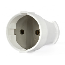 розетка штепсельна Titanum Standard без заземлення, 10А, біла  TF-SK110-W