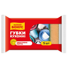 губка кухонна Файний Бонус набір  5шт.  (40)