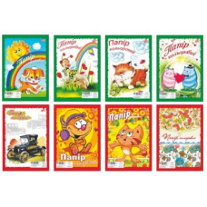 папір кольоровий Бріск УВ-5  А4 9арк. на скобі  (50/600)