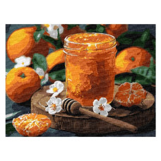 картина за номер. Ідейка 30х40см. "Мандариновий мед"  КНО5698