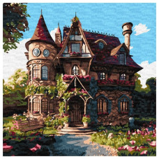 картина за номер. Ідейка 40х40см. "Затишний палац"  КНО6330