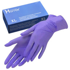 рукавиці медичні нітрилові Hoffen violet, 3,6гр.  XL  (50/500)